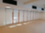 Solid movable wall in white