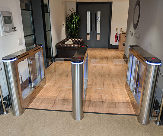 Thumbnail: Security provided by the Magna Half Height Turnstile