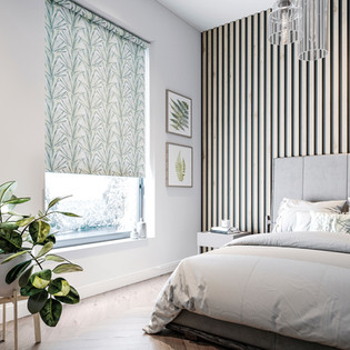 Patterned roller blinds