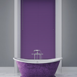 Purple Venetian blinds