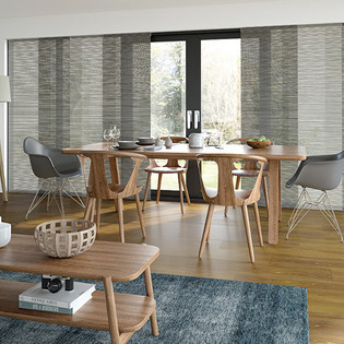 Patio doors with vertical blinds