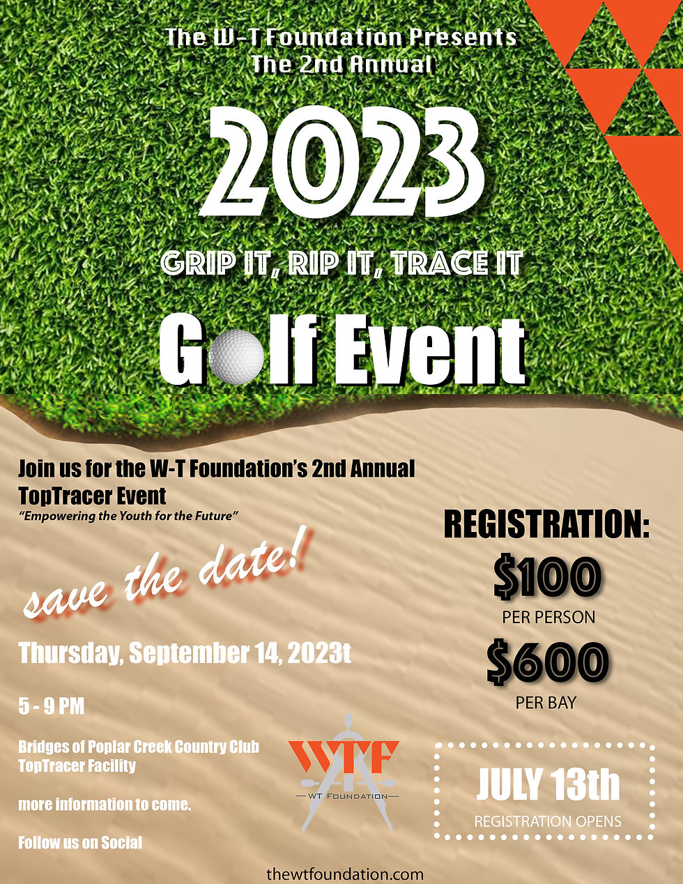 2023 WT Foundation's 2nd Annual Grip It, Rip It, Trace It Golf Event