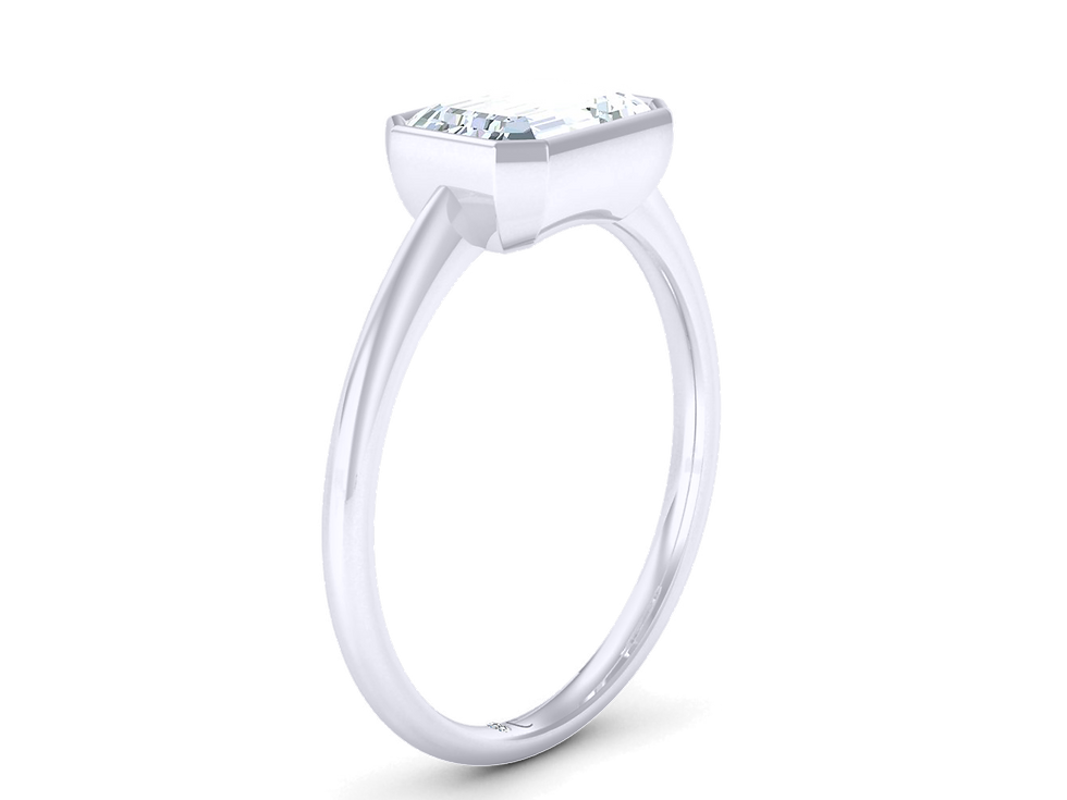 Thumbnail: Emerald Bezel Solitaire