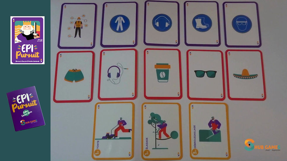 Miniature : Jeu de cartes EPI PURSUIT équipements de protection individuelle (Espaces verts)