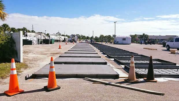 Seawall recovery project