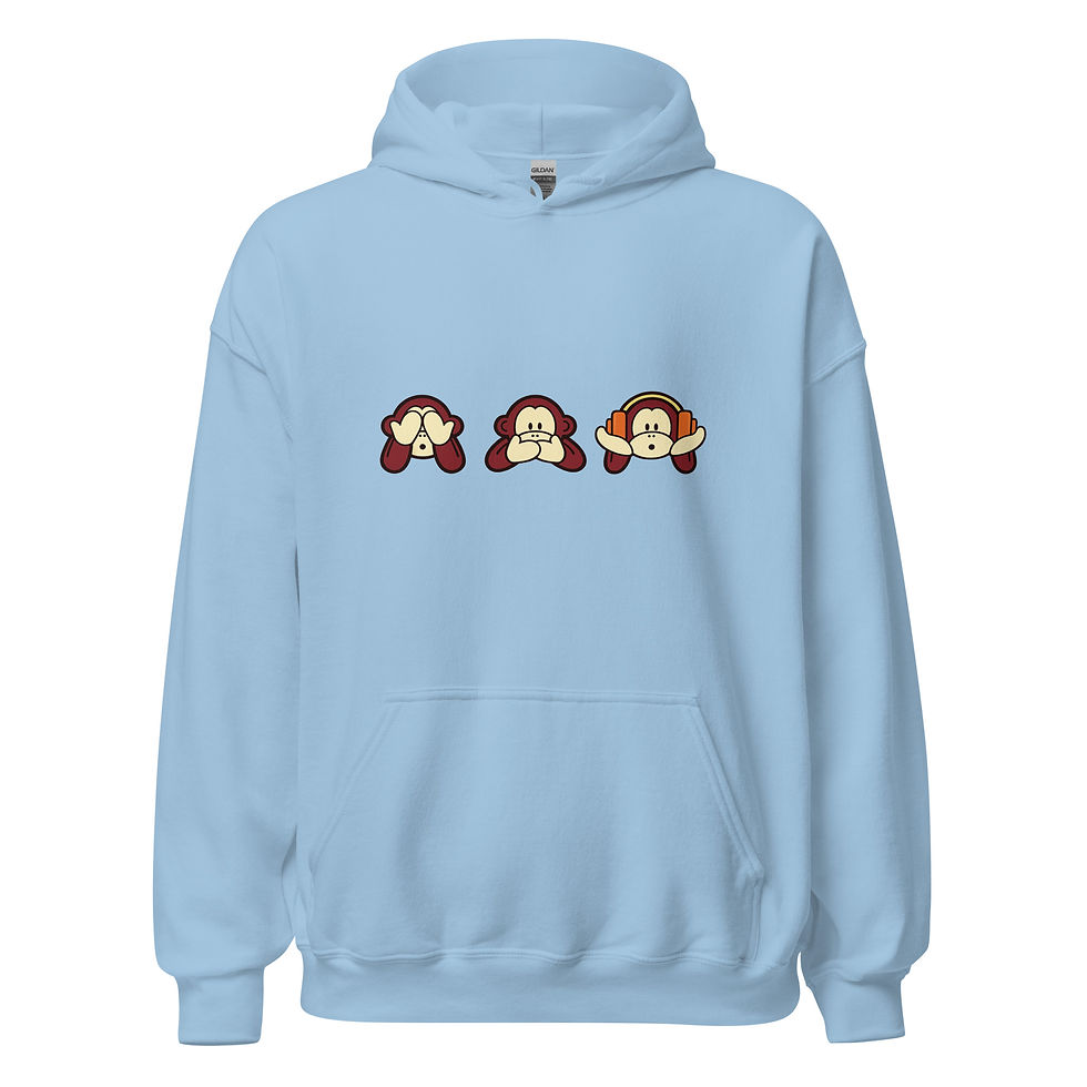 Thumbnail: Monkey F.O.C.U.S Hoodie QR Code Message