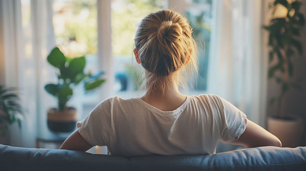 Ruhiger Moment im Alltag bei stabileren Blasenbeschwerden
