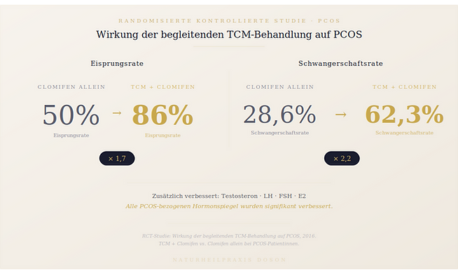 Wirkung der begleitenden TCM auf PCOS