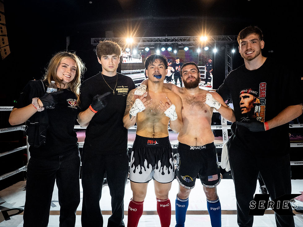 Kickboxing team stands victorious after fight