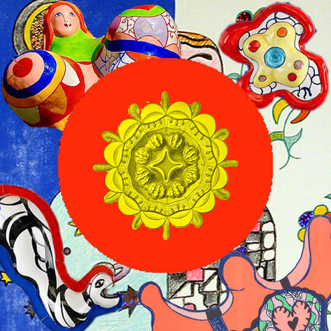 Oil and acrylic on canvas
36" x 36" 
From my painting series 20-20 Visionaries, inspired by Judy Chicago’s Dinner Party, which will be comprised of 20 paintings honoring twenty 20th century non-figurative female artists
