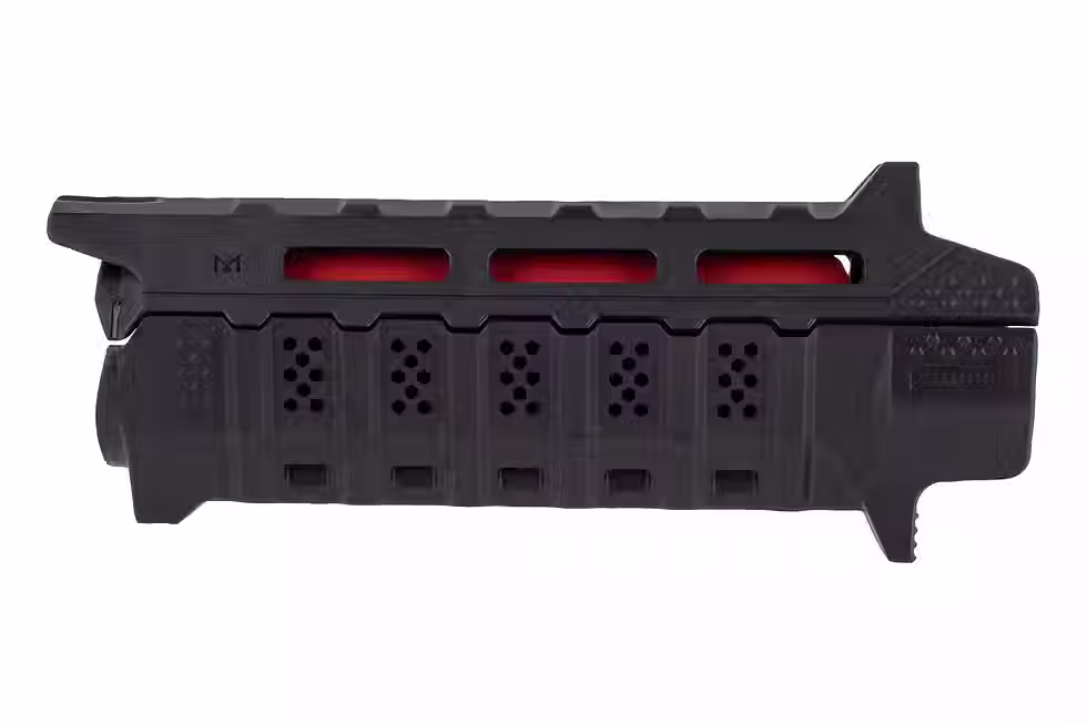Thumbnail: Strike Industries Carbine Length Handguard with Heat Shield - Black/Red or BK/BK