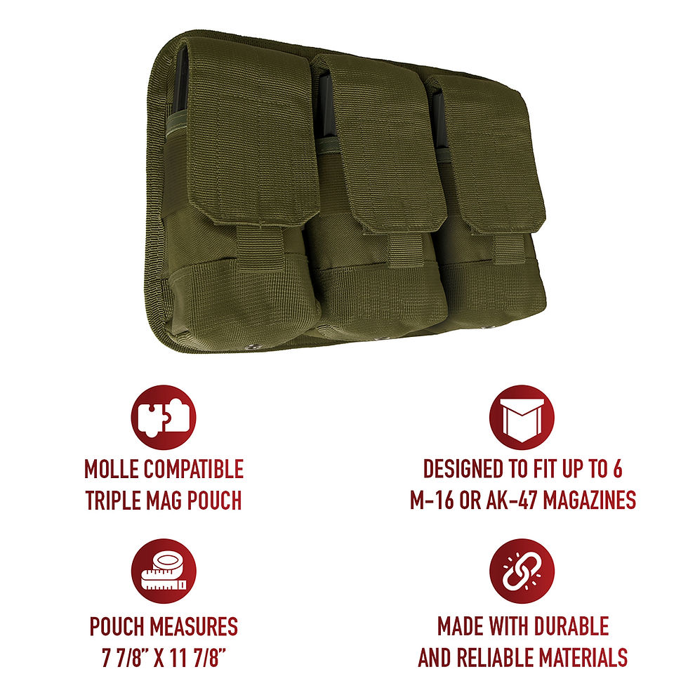 Thumbnail: Rothco Universal Triple Mag Rifle Pouch