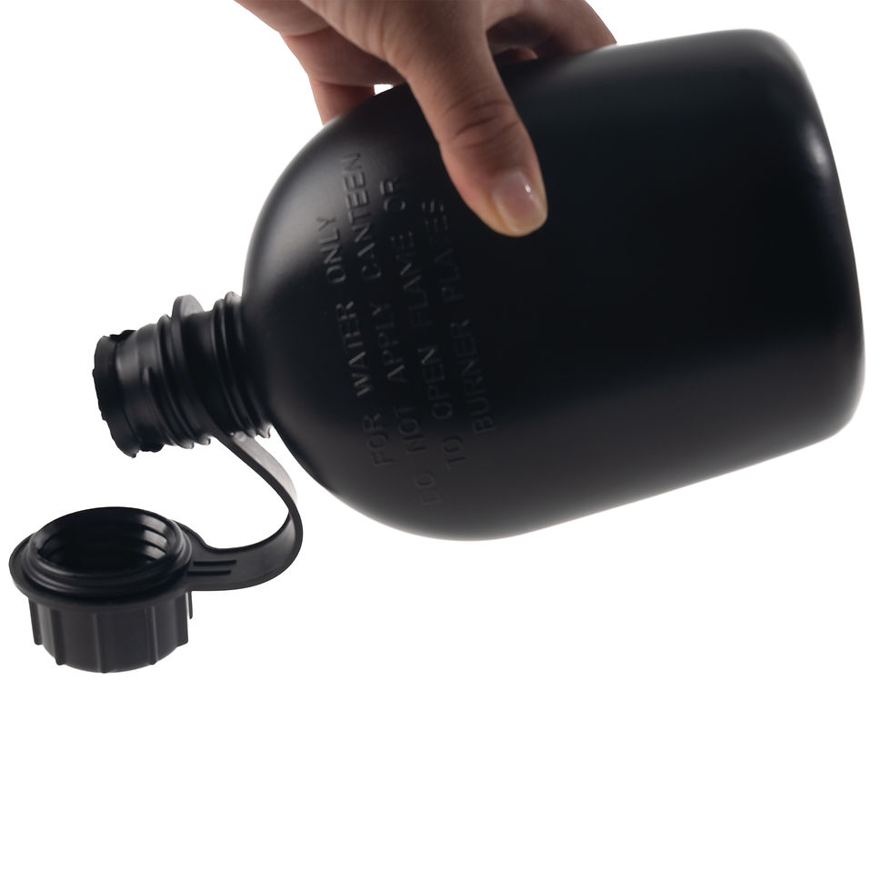 Thumbnail: Genuine G.I. 3 Piece 1 Quart Plastic Canteen
