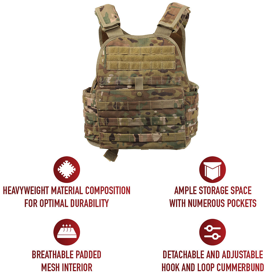 Thumbnail: Rothco Molle Plate Carrier Vest
