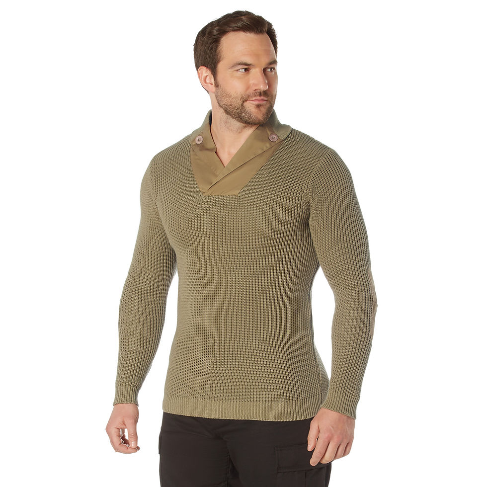 Thumbnail: Rothco WWII Vintage Mechanics Sweater - Khaki
