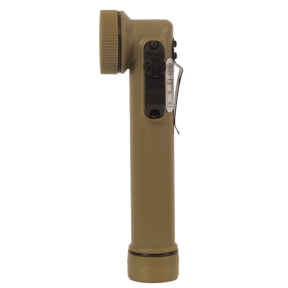 Thumbnail: Rothco Mini LED Army Style Right Angle Survival Flashlight