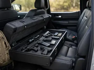 Truck Gun Storage Example for Secure Vehicle Carry