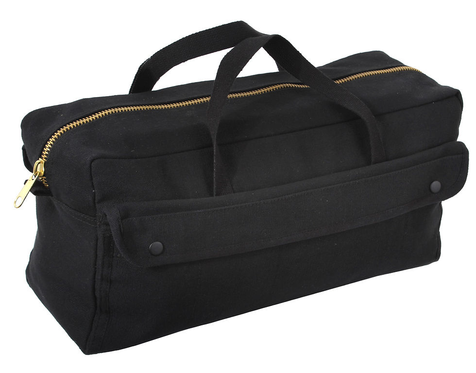 Thumbnail: Rothco Canvas Jumbo Tool Bag With Brass Zipper