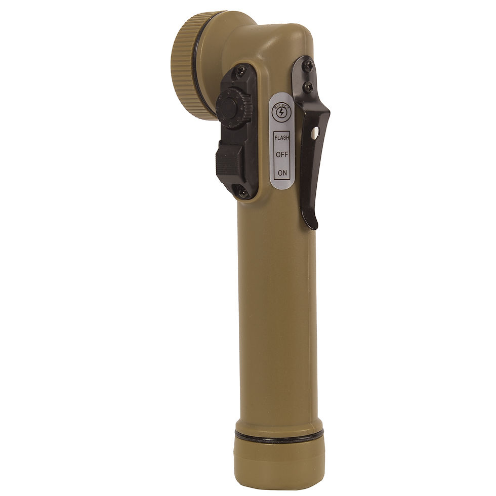 Thumbnail: Rothco Mini LED Army Style Right Angle Survival Flashlight