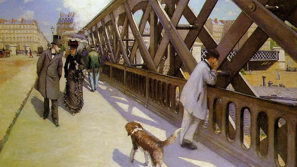 Gustave CAILLEBOTTE, Le Pont de l'Europe (1876). 