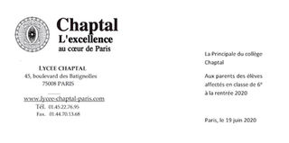 Gel des inscriptions au collège Chaptal : j’ai interrogé l’Académie de Paris