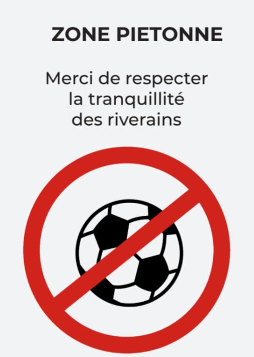 Affichage incitatif prévu dans les "rues aux écoles".