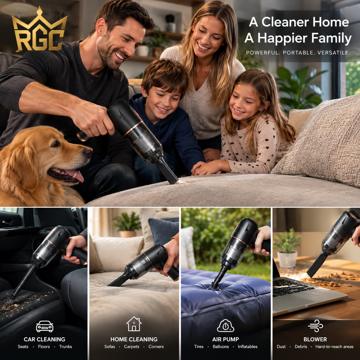 AirVanta™ 3-in-1 Vacuum & Air Duster