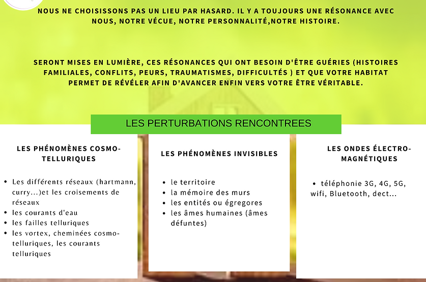 Les facteurs perturbant les lieux