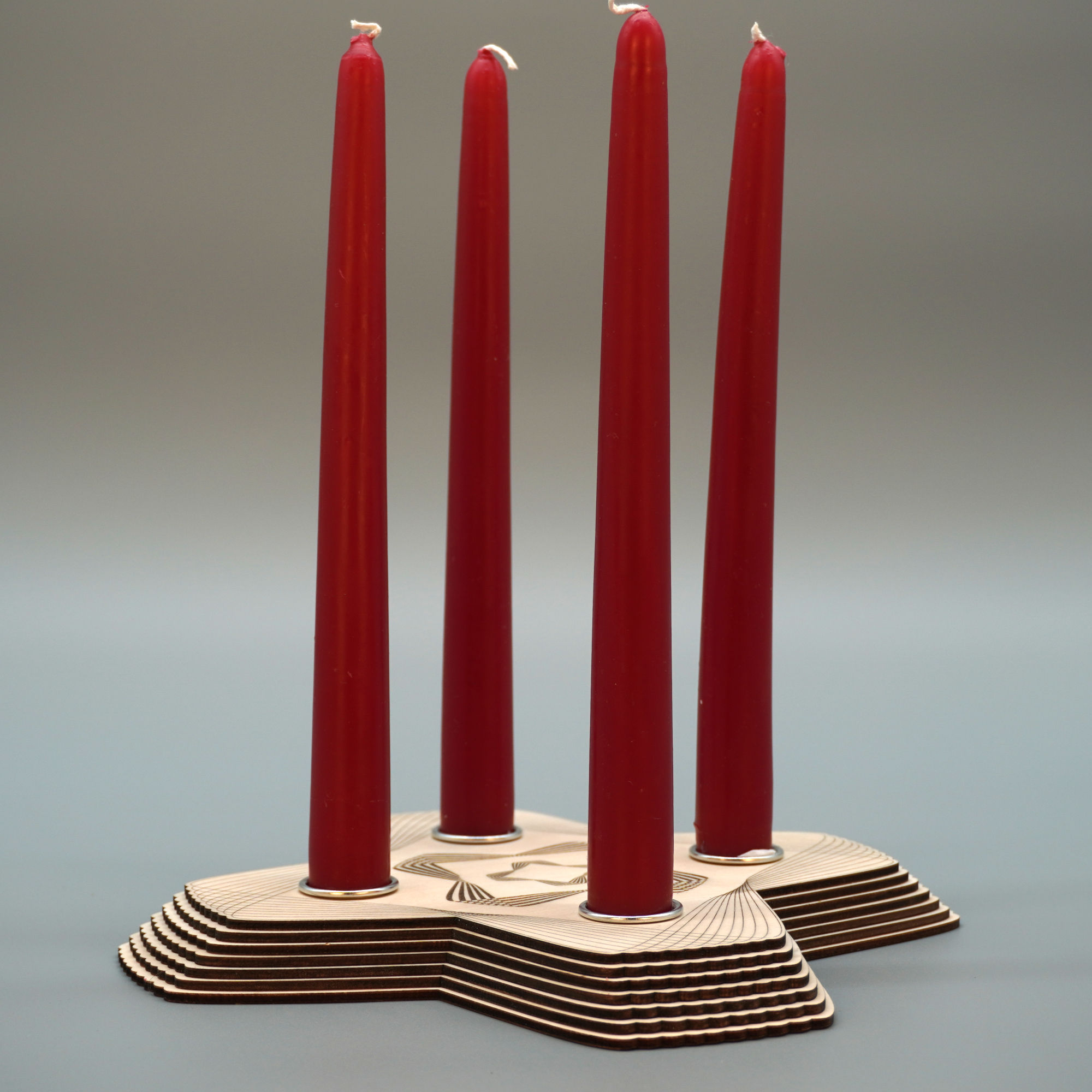 Kerzenständer 4 Stabkerzen