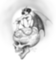 "Démone au crâne" projet-tattoo disponible
