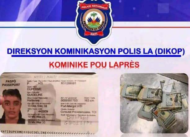 PNH : Superme Guideline arrêtée avec environ 45 260 dollars à l’aéroport international du Cap-Haïtien