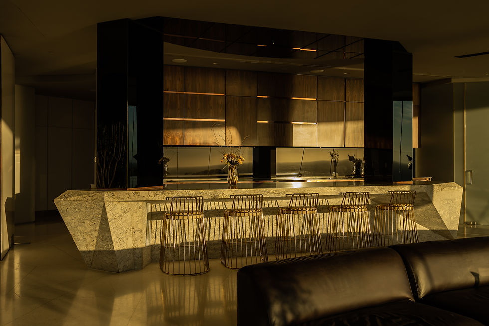 Pengilly House loung bar/kitchen island