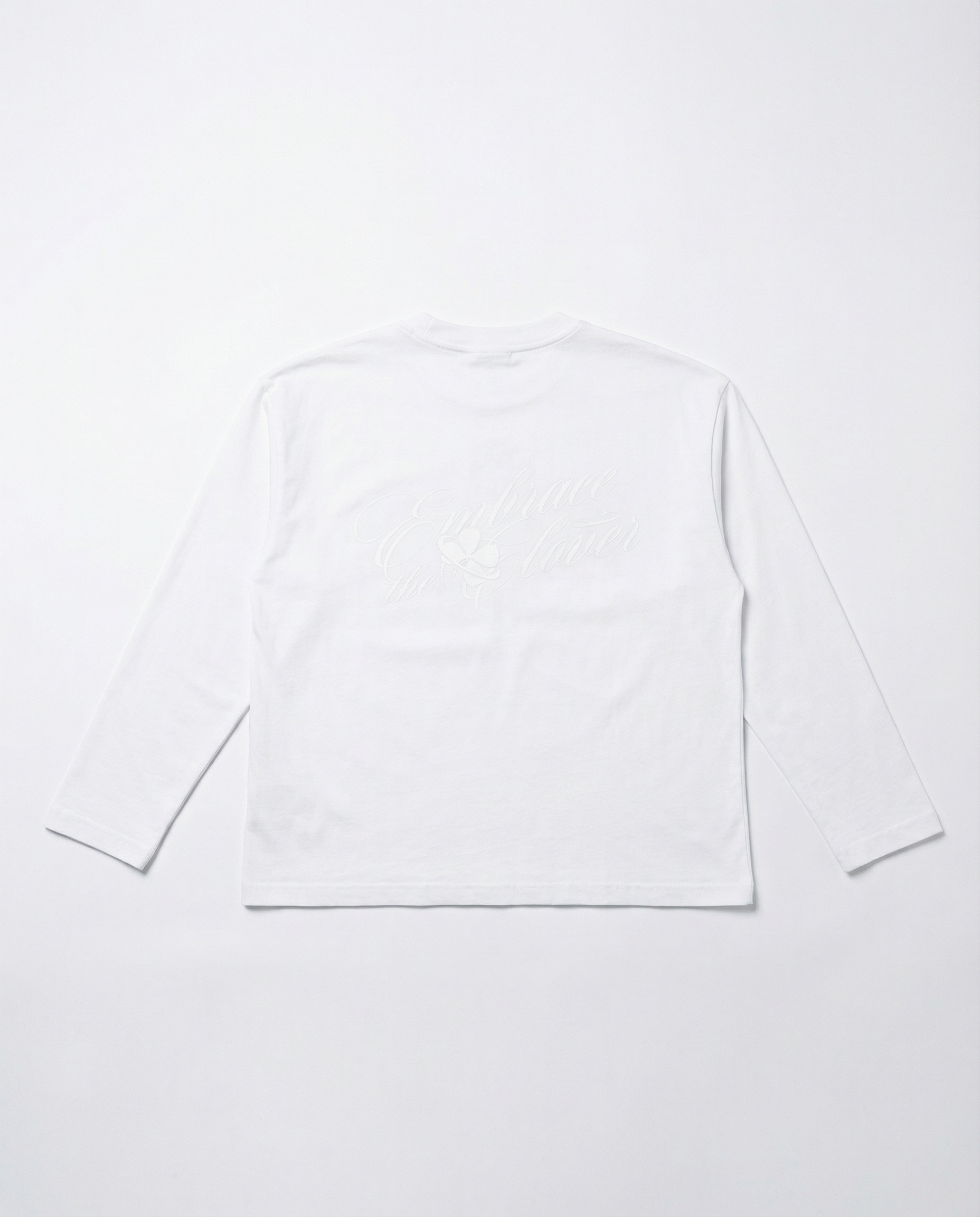 “ETC” Long sleeve (White on White)