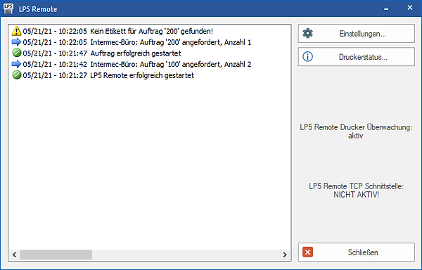 Etikettensoftware LP5