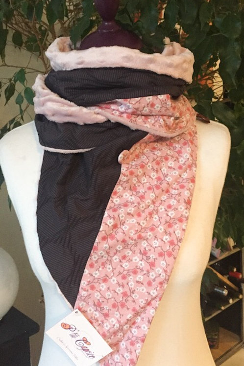 Etole/Echarpe Rose & Aubergine