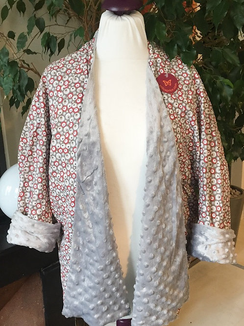 Veste 4 en 1 Beige & Rouille