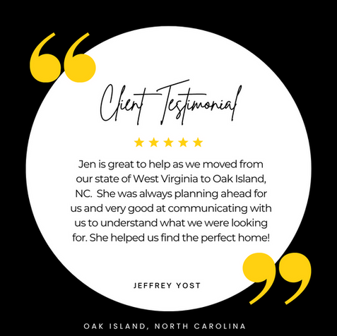 5 star review from out of state buyers on Oak Island, NC