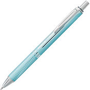 Energel Alloy Retactable Liquid Gel Pen 0.7mm Black Ink Aquamarine Barrel