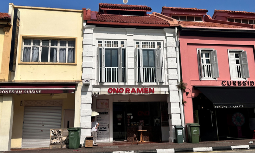 Row of shophouses in Kampong Glam (Image credit: Atiqah Mokhtar/EdgeProp, 2025) PropNex Shophouse Elites