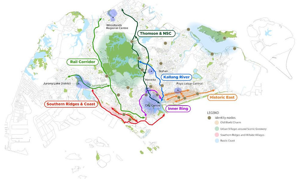 Identity Corridors map (Image credit: Urban Development Authority)