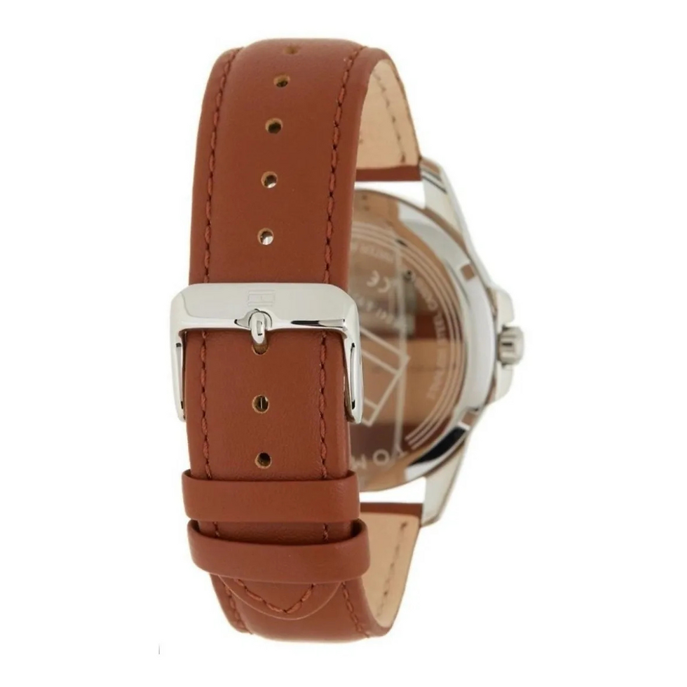 Miniatura: Reloj Tommy Hilfiger 1791448 Camel Plateado Negro