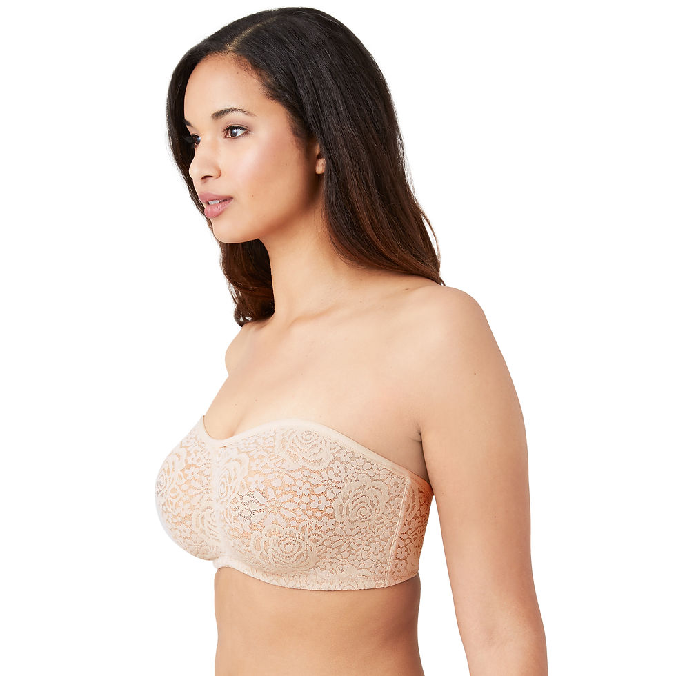 Thumbnail: Wacoal Halo Lace Strapless Bra - Sand