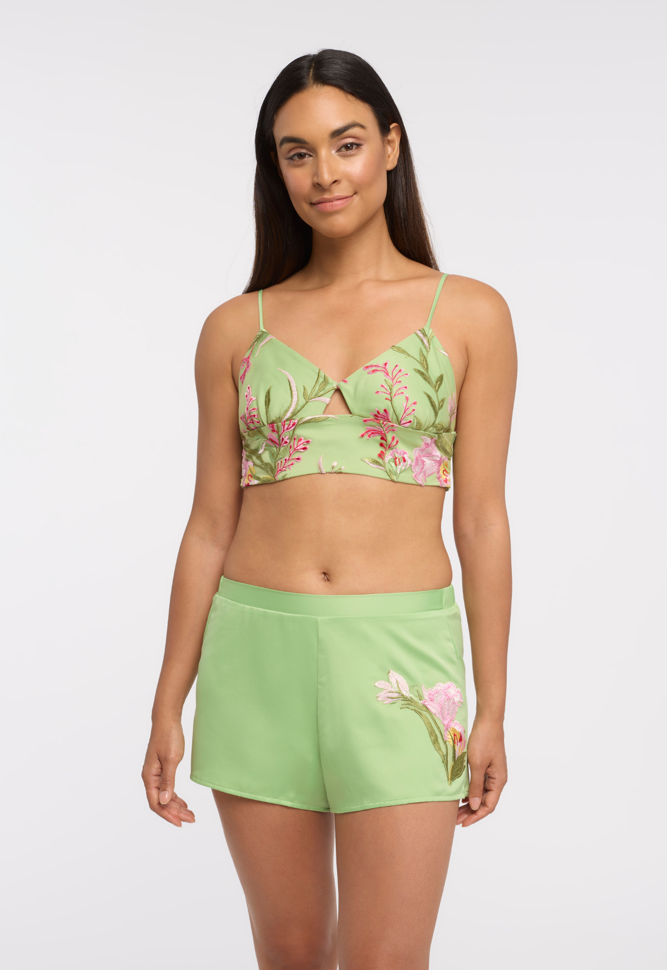 Rya Collection Valencia Bralette Set- Green Apple