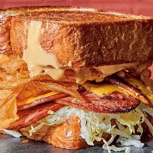Mucky Duck Fried Bologna Sandwich