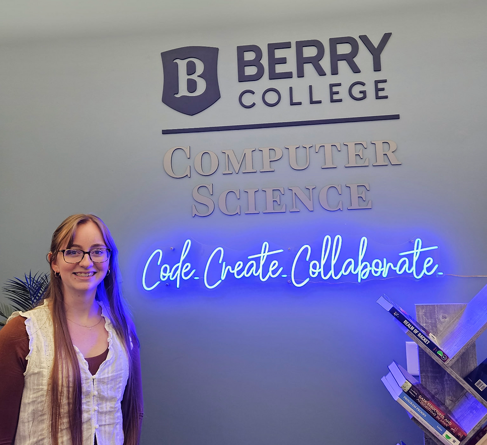 Laudicina in the Computer Science student space, Photo Courtesy of Savannah Laudicina