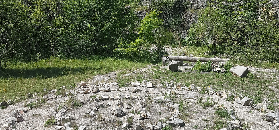 Steinkreis für Rituale
