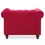 Thumbnail: FAUTEUIL CHESTERFIELD VELOURS ROUGE