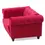 Thumbnail: FAUTEUIL CHESTERFIELD VELOURS ROUGE