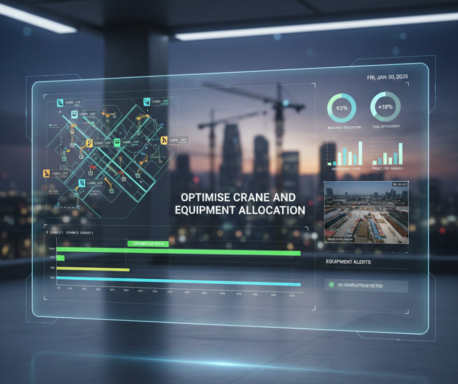 Optimise Crane and Equipment Allocation
