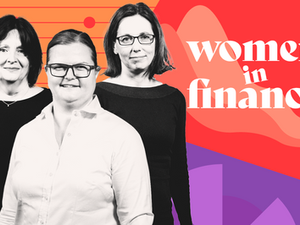 Carolyn Břečťanová, Petra Myšáková a Helena Indrová v podcastu Women in Finance